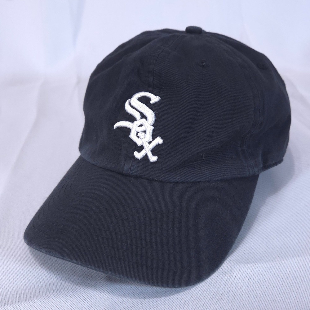 47 Brand Chicago White Sox MLB Baseball Hat Black Adjustable One Size Dad Cap
